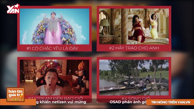 Top MV Vpop đạt 1 triệu view nhanh nhất (Phần 2)