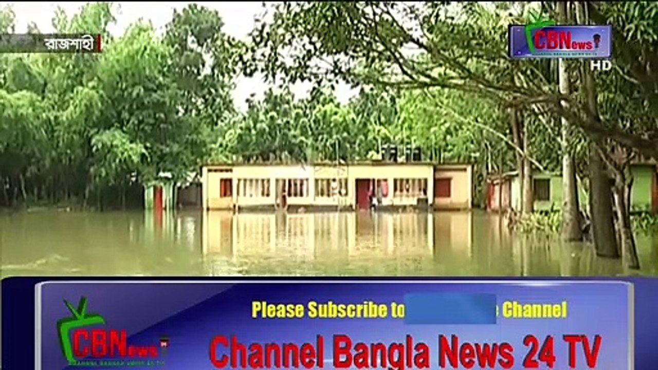 Village after village, including the upazila town, has become waterlogged due to the inflow of flood water