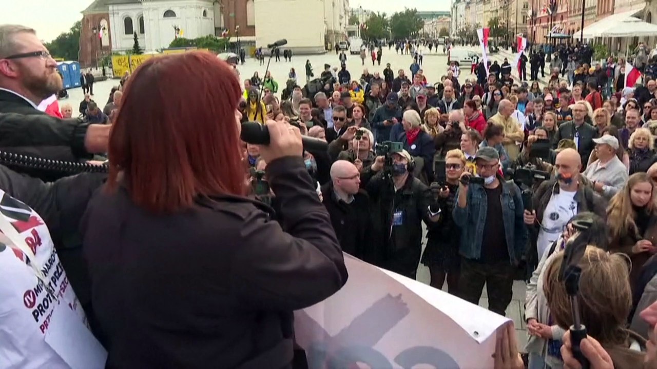 "Lang lebe die Freiheit": Anti-Masken Proteste in Europa