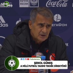 Şenol Güneş: "Gerçek futbolumuzu sahaya yansıtıp üstün oyunla kazanmak istiyoruz"