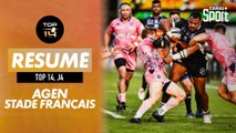 Le résumé Jour de Rugby d'Agen / Stade Français