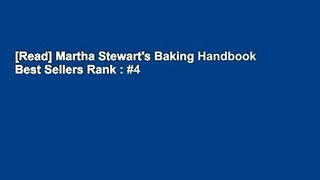 [Read] Martha Stewart's Baking Handbook  Best Sellers Rank : #4