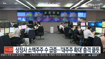 상장사 소액주주 수 급증…'대주주 확대' 충격 클듯