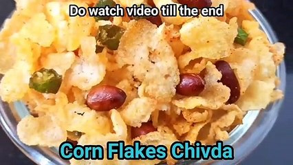 Corn flakes chivda recipe