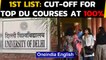 Delhi University's first cut off list 2020 released, cut-off for top courses at 100 %|Oneindia News