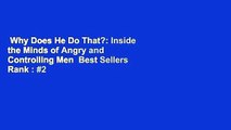 Why Does He Do That?: Inside the Minds of Angry and Controlling Men  Best Sellers Rank : #2