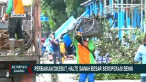 Perbaikan Dikebut! Halte Transjakarta Sawah Besar Siap Beroperasi Besok!