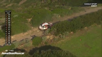 Katsuta Big Crash WRC 2020 Italia Sardegna