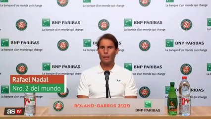Rafa Nadal da un ejemplo de sentido común, coherencia y sabiduría