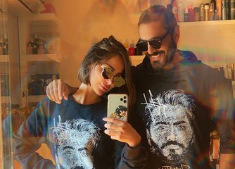 لقطة تكشف مدى غيرة تامر حسني على زوجته