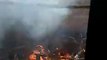 महिदपुर के पाडल्या गांव में गैस की टंकी फटने से ग्रामीण का घर जलकर हुआ खाक