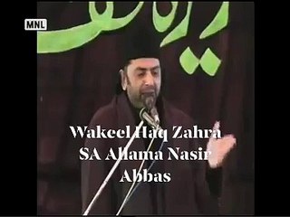 Shaheed allam Nasir Abbas Ya Ali as madad