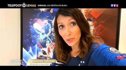 Olivier Giroud ému dans Téléfoot face à ses enfants, sur TF1