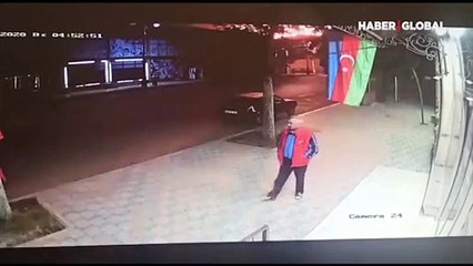 Gence'nin vurulma anı kamerada! Ermenistan sivilleri böyle vurdu