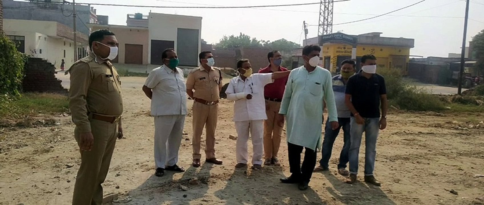 रामलीला कमेटी पदाधिकारियों व सीओ ने किया रामलीला मैदान का निरीक्षण