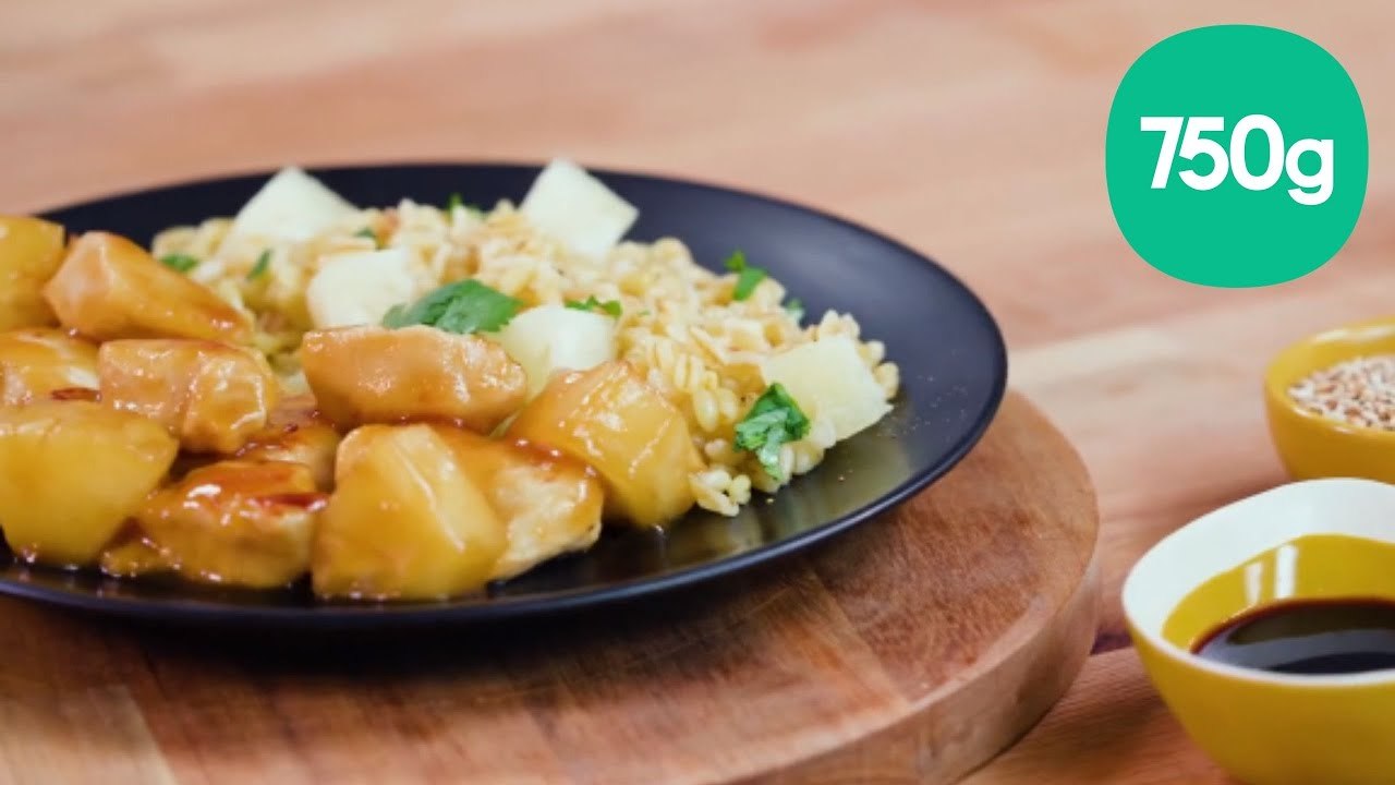 Recette de poulet à l'aigre douce et blé à l'ananas - 750g