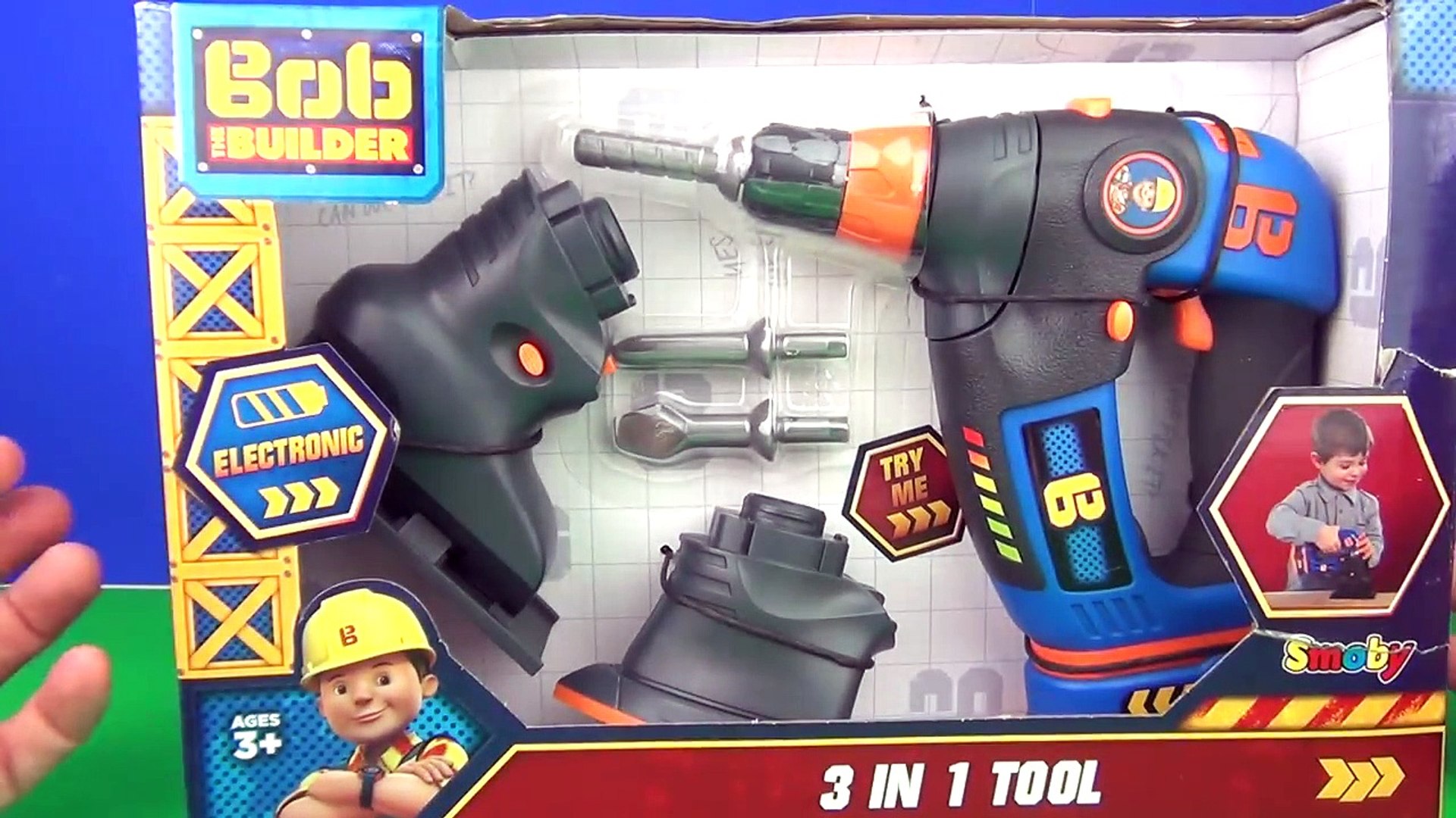Bob The Builder 3 in 1 Tool Kids Toy Review Smoby - video Dailymotion