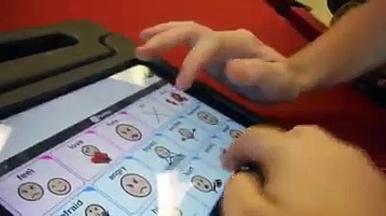 Expressing feelings about friend leaving using Proloquo2go