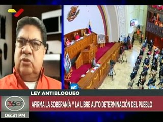 Programa 360° 14OCT2020 | Ley Antibloqueo afirma la soberanía y la libre determinación del Pueblo