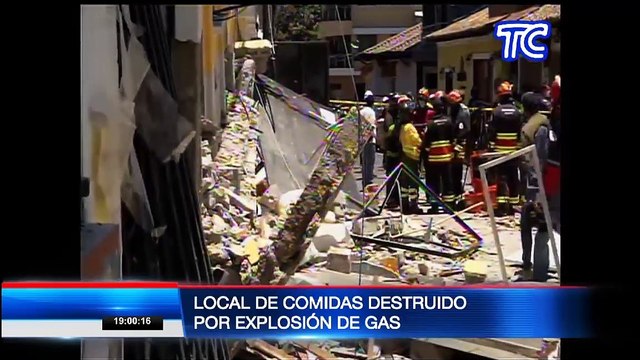 Así fue la grave explosión en un local de comida en Quito que dejo ocho heridos y varios daños materiales