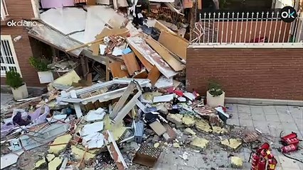 Así quedó la casa que explotó porque "me dieron mal la fórmula para cocinar la coca"