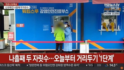 나흘째 두 자릿수…오늘부터 거리두기 1단계