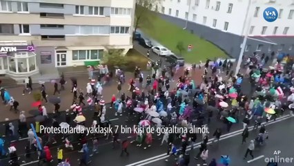 Belarus’ta Yine Protestolar Yine Gözaltılar