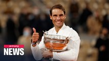 Nadal claims victory over Djokovic at French Open; wins 20th Slam title