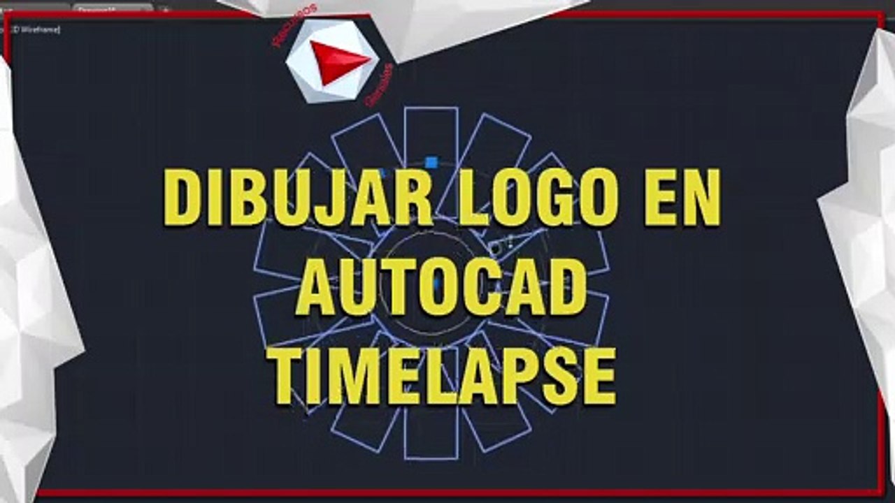 TIMELAPSE | DIBUJAR LOGO EN AUTOCAD