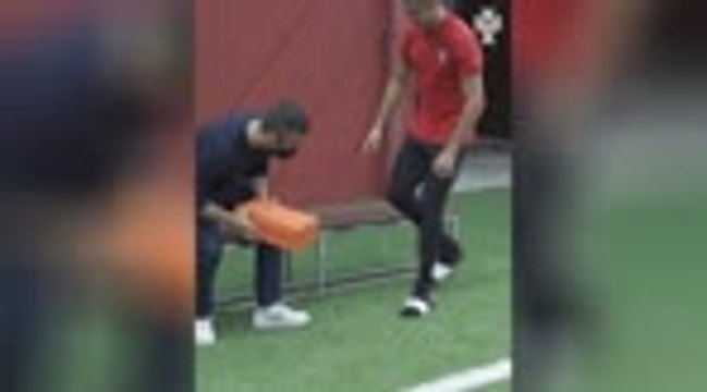 Cristiano Ronaldo presented with special boots to mark 100 Portugal goals