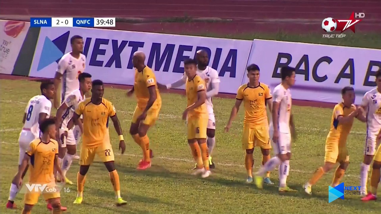 Highlights - SLNA - Quảng Nam FC - Phan Văn Đức tỏa sáng, in dấu giày 2 bàn thắng - NEXT SPORTS