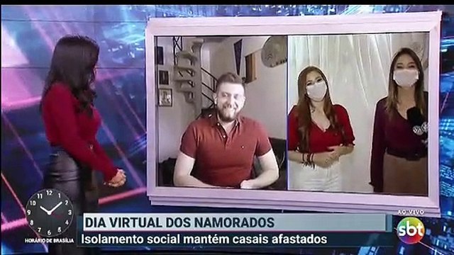 Bailarina do SBT no dia dos namorados - Primeiro Impacto com Márcia Dantas (12/06/2020) (10h08) | SBT 2020