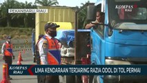 Lima Kendaraan Terjaring Razia ODOL Di Tol Permai