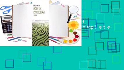 [Read] A History of Modern Psychology Complete