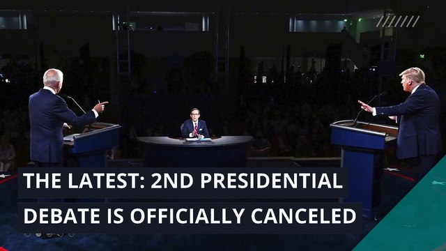 The Latest: 2nd presidential debate is officially canceled, and other top stories in politics from October 12, 2020.