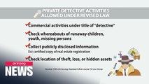 South Koreans legally allowed to become 'Sherlock Holmes'... Revised law sparks interest in private detective work
