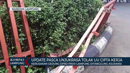 Rusak Pasca Aksi Unjuk Rasa, Perbaikan Gedung DPRD Lampung Ditanggung Asuransi