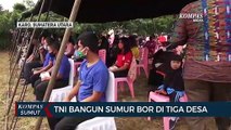 TNI Bangun Sumur Bor di 3 Desa Terdampak Erupsi Gunung Sinabung