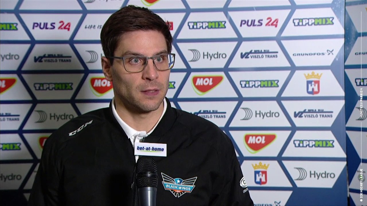 6.Runde: Pierre Beaulieu (Black Wings) nach dem Spiel gegen Fehervar Av19