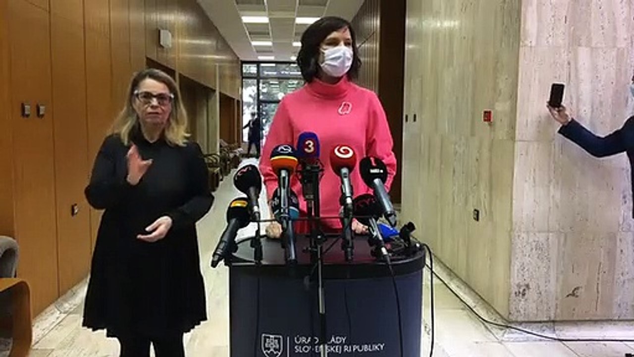 ZÁZNAM: Brífing podpredsedníčky vlády V. Remišovej