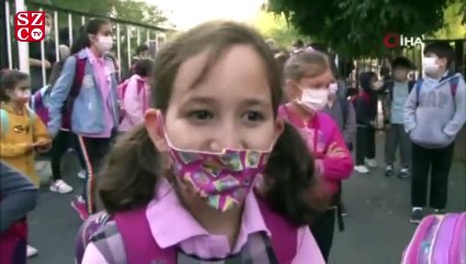 Polisten öğrencilere maskotlu "corona virüsü" uyarısı