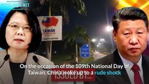 Xi Jinping was furious! China cries as India puts Taiwan 100 flag posters outside Chinese embassy