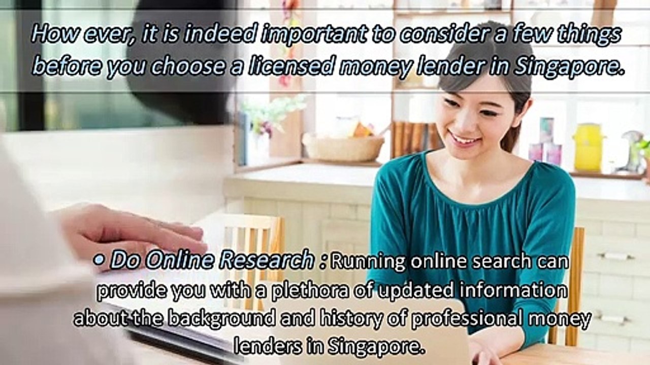 What to Consider When Choosing a Licensed Money Lender in Singapore?