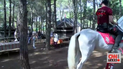 Atlı polislerden Aydos Ormanı’nda denetim | Video