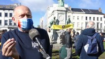 Rassemblement organisé par Rise for Climate Belgium à Bruxelles (Jean-Pascal van Ypersele)