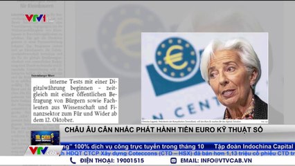 Châu Âu cân nhắc phát hành tiền Euro kỹ thuật số