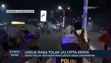 Demo Ricuh, Ratusan Pengunjuk Rasa Diamankan