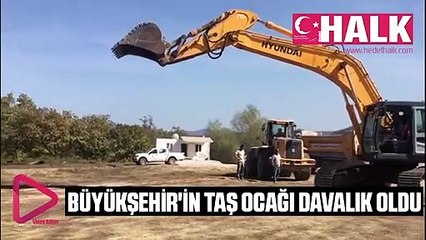 Büyükşehir'in taş ocağı davalık oldu