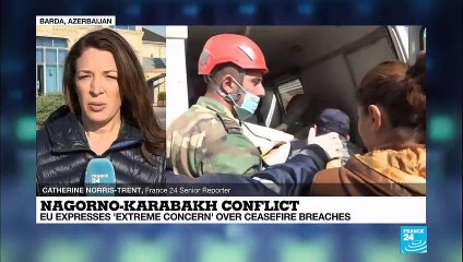 Heavy shelling and civilian casualties in Ganja dash hopes for Karabakh ceasefire