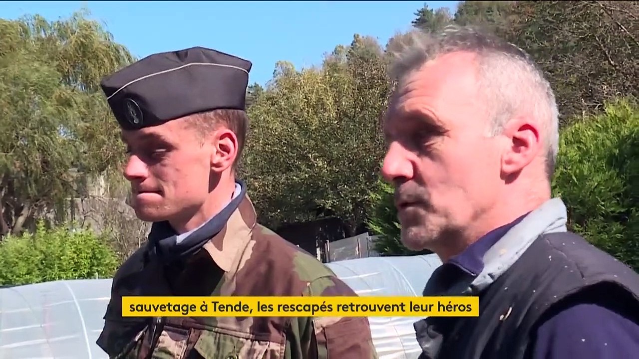 Tempête Alex : retrouvailles émouvantes entre des rescapés et un gendarme héroïque